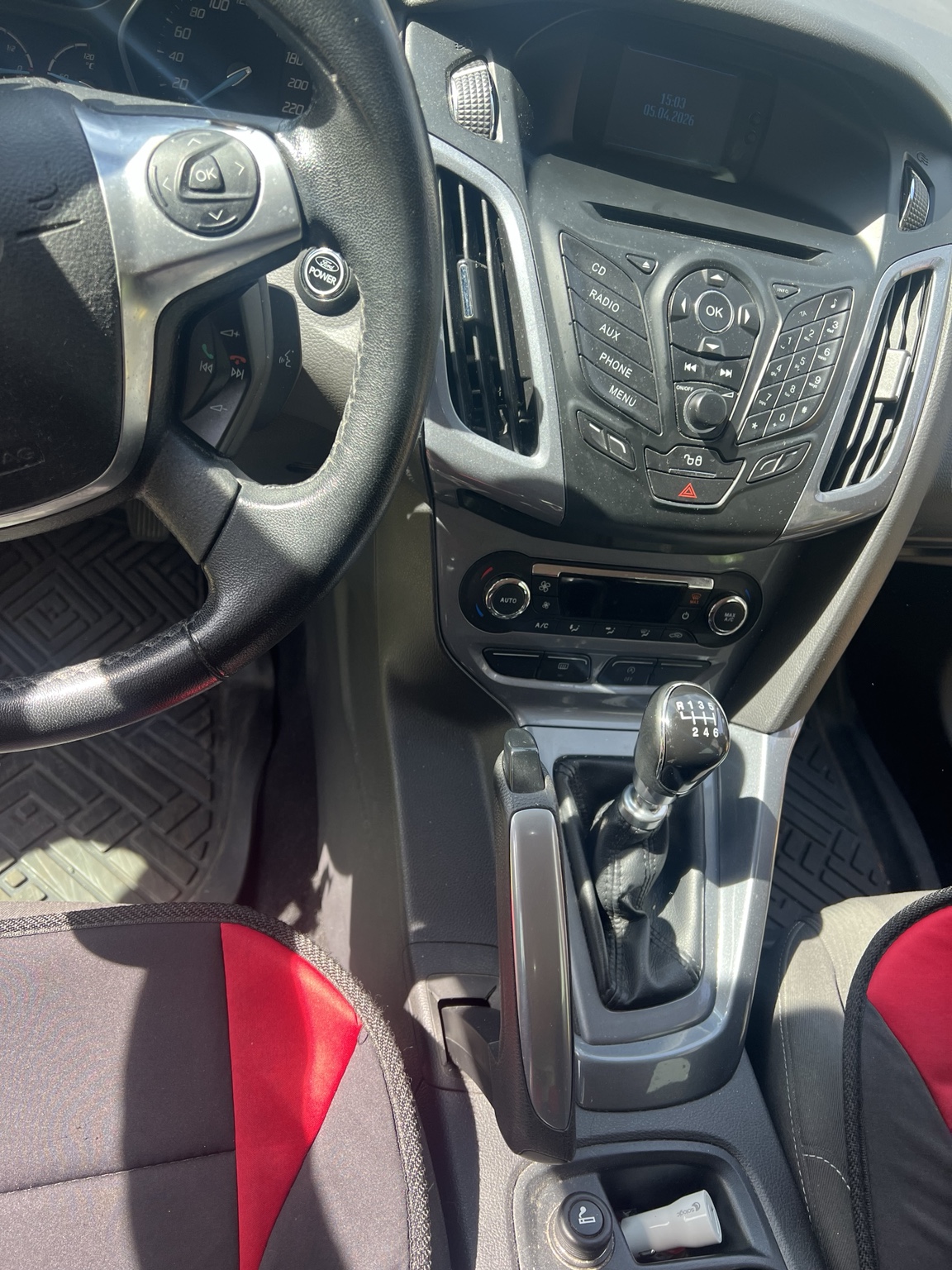 Ford Focus console centrale